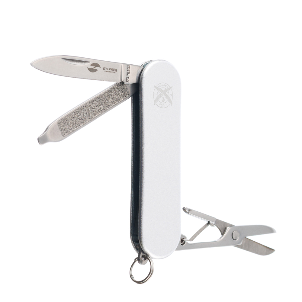 Нож перочинный STINGER FK-K7003LG-SILVER