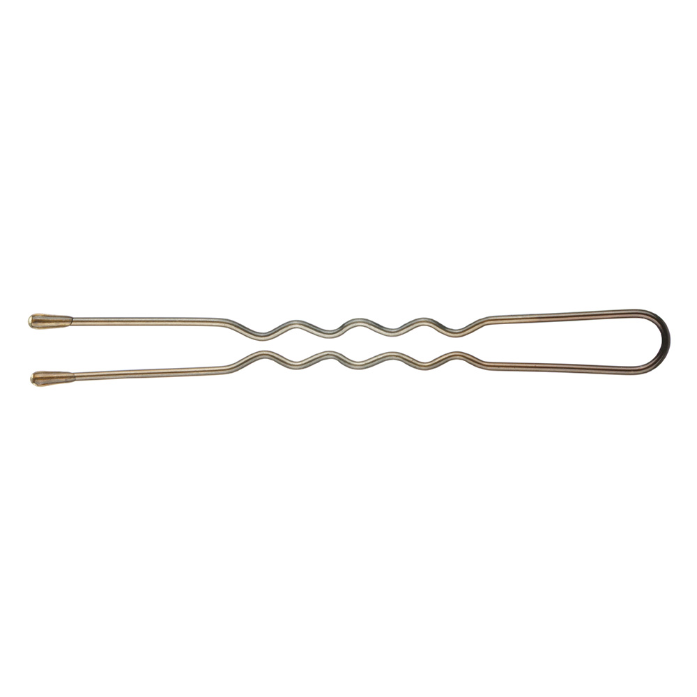 Шпльки бронза 60 мм (24 шт) волна DEWAL BEAUTY H-60BRONZ
