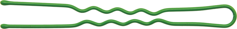 Шпильки зеленые 60 мм (24 шт) волна DEWAL BEAUTY H-60GREEN