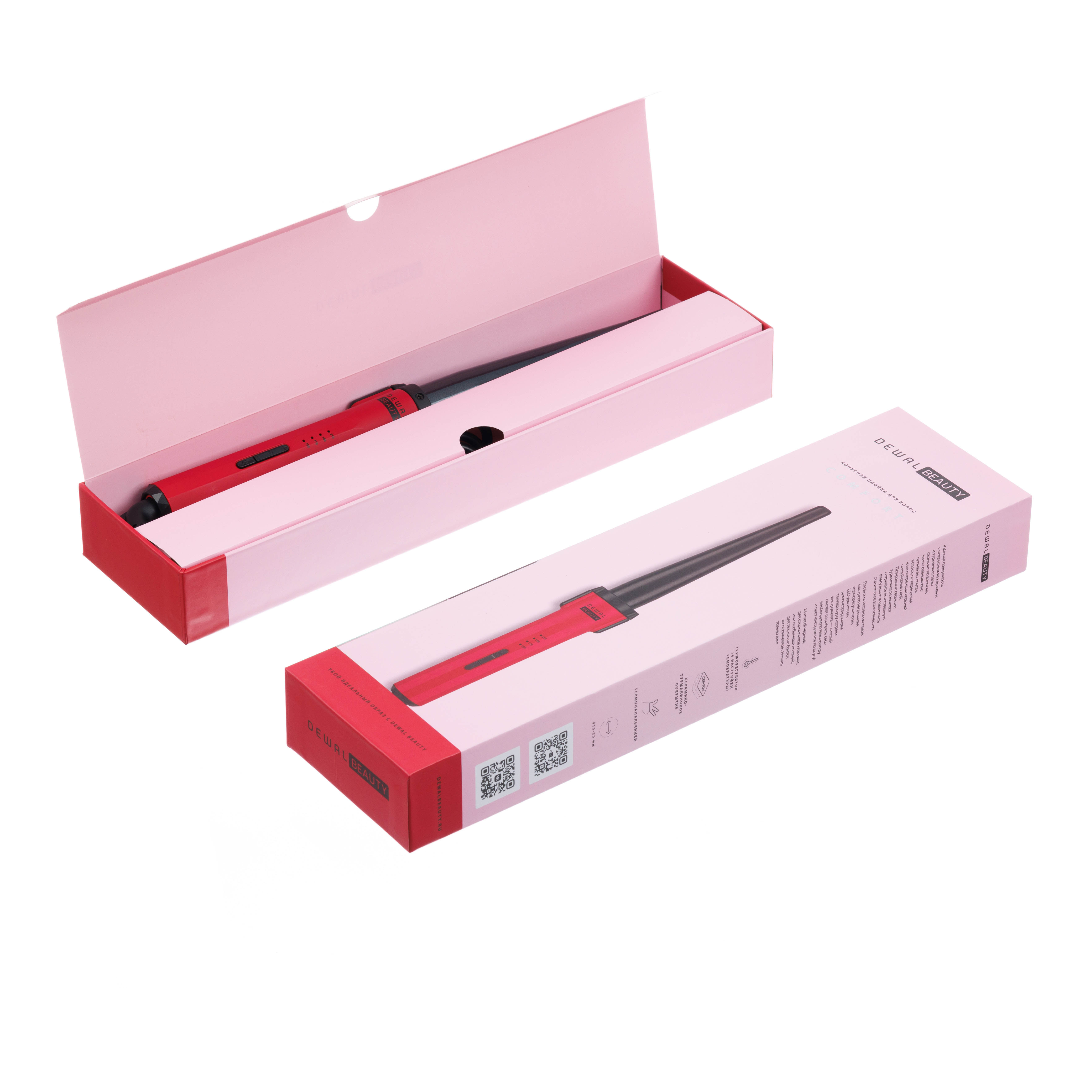 Плойка для волос Comfort конусная (13-25 мм) DEWAL BEAUTY HI4101-Berry