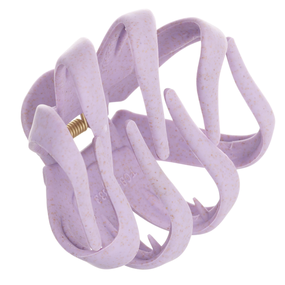 Заколка-краб для волос 1 шт/ уп.лиловая, большая DEWAL BEAUTY HP014-Lilac