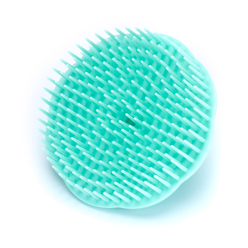 Щетка массажная для мытья головы, цвет мятный, d8,2 см DEWAL BEAUTY HS93039