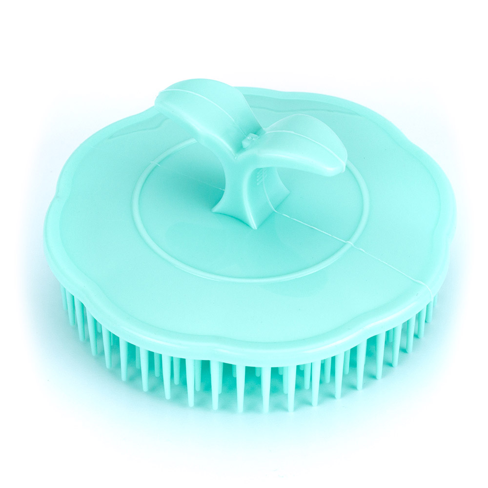 Щетка массажная для мытья головы, цвет мятный, d8,2 см DEWAL BEAUTY HS93039