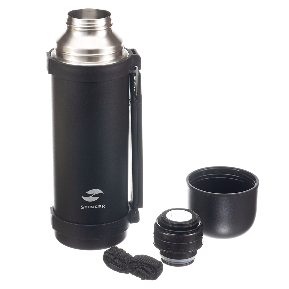 Термос с ручкой (1,2 л) STINGER HY-1200-11BLK