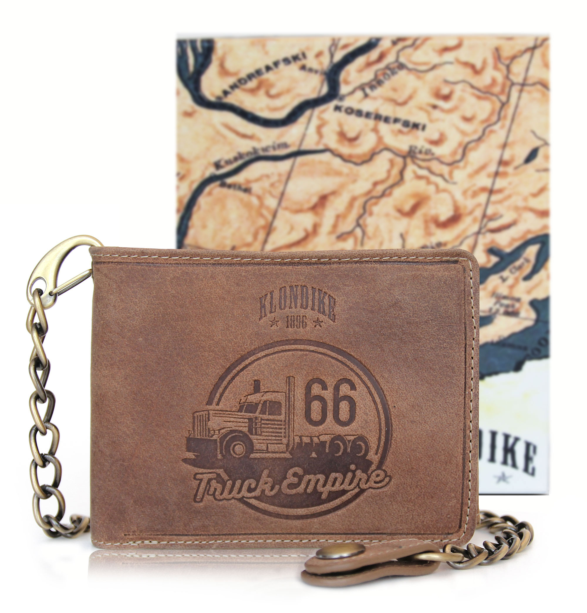 Бумажник с металлической цепочкой «Harry Truck» KLONDIKE 1896 KD1016-02