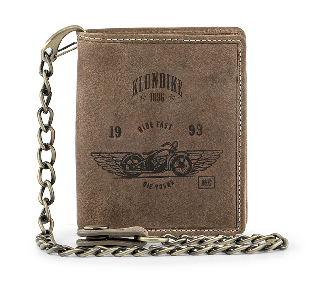 Бумажник с металлической цепочкой «Wayne Bike» KLONDIKE 1896 KD1022-02