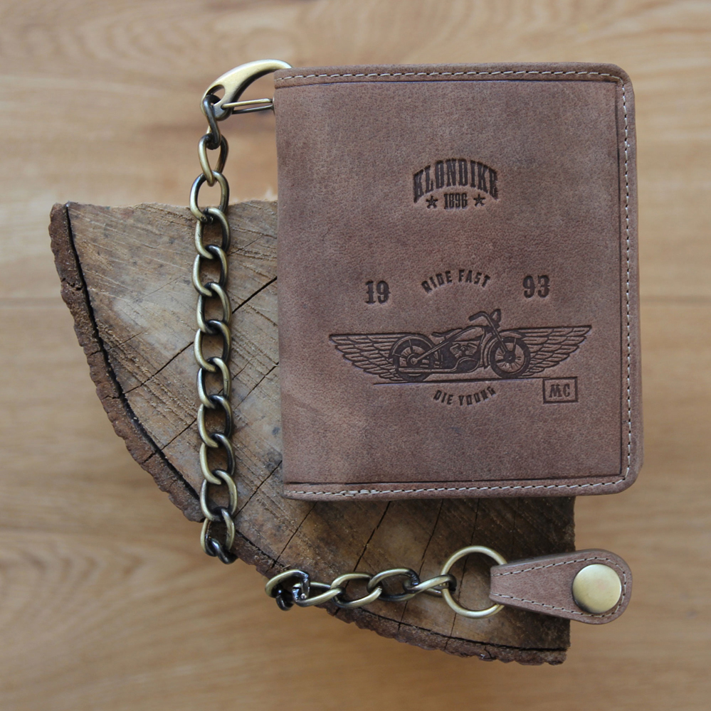 Бумажник с металлической цепочкой «Wayne Bike» KLONDIKE 1896 KD1022-02