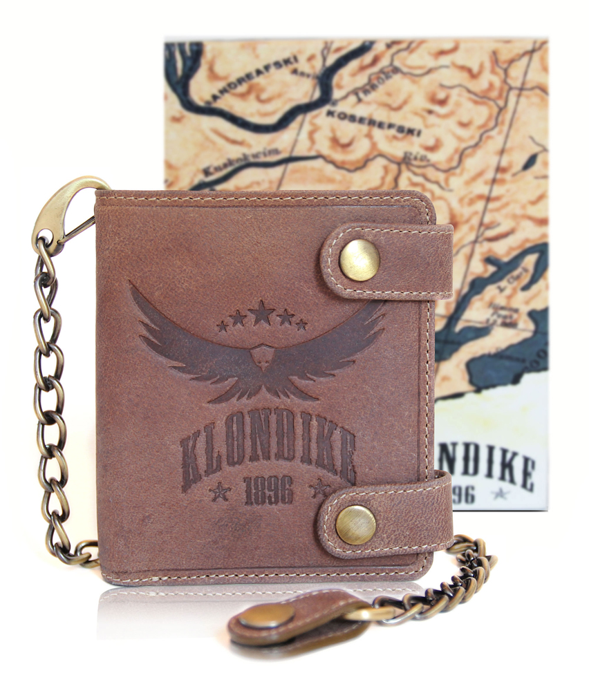 Бумажник с металлической цепочкой «Tim Eagle» KLONDIKE 1896 KD1023-02