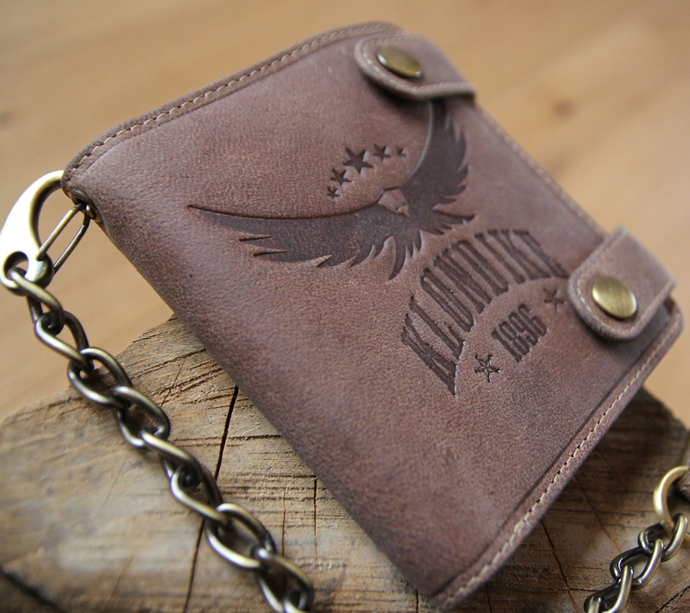 Бумажник с металлической цепочкой «Tim Eagle» KLONDIKE 1896 KD1023-02