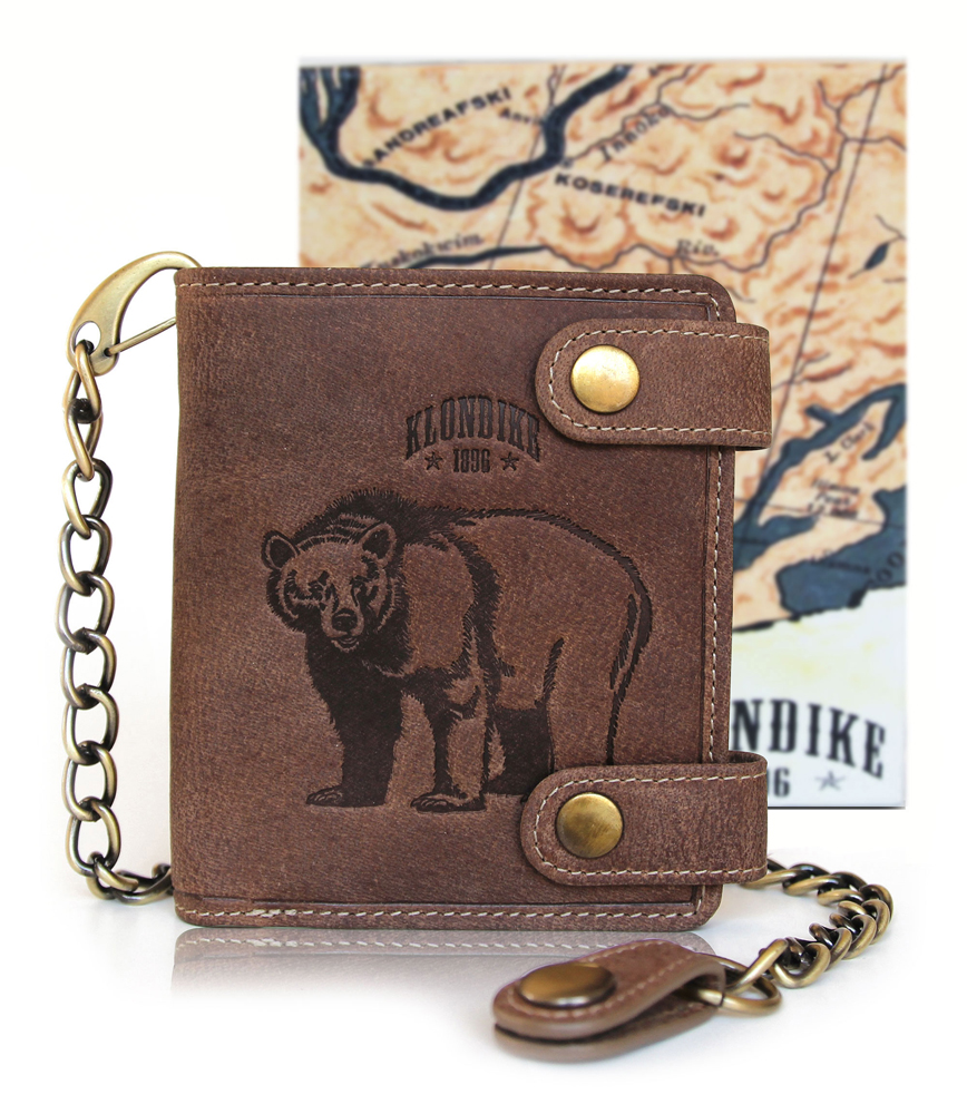 Бумажник с металлической цепочкой «Tim Bear» KLONDIKE 1896 KD1024-02