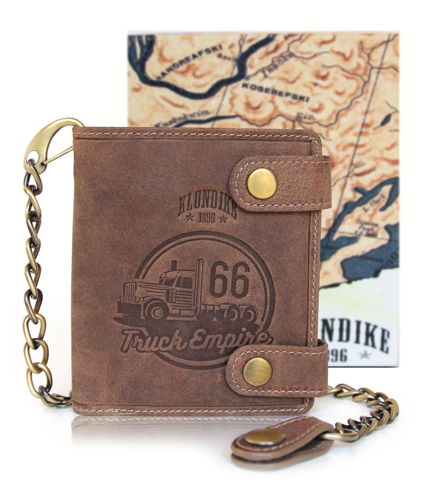 Бумажник с металлической цепочкой «Tim Truck» KLONDIKE 1896 KD1026-02