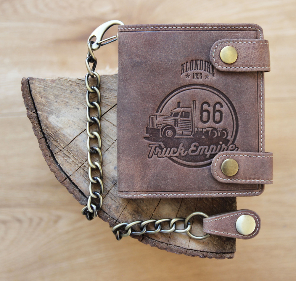 Бумажник с металлической цепочкой «Tim Truck» KLONDIKE 1896 KD1026-02