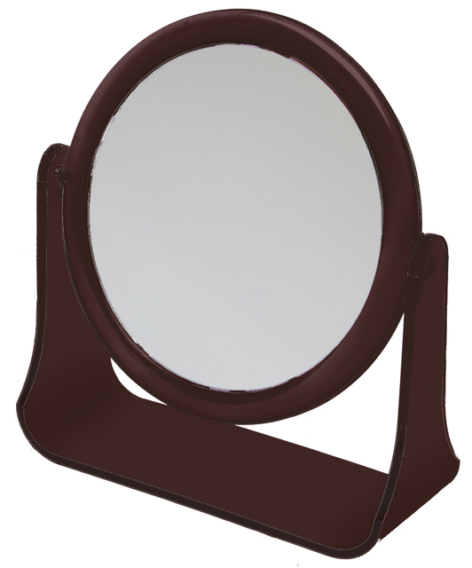 Зеркало настольное в оправе янтарного цвета DEWAL BEAUTY MR111