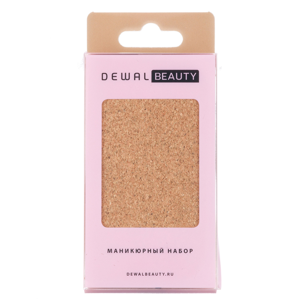 Набор маникюрный 5 предметов в пробковом чехле DEWAL BEAUTY MSZ-5023PN