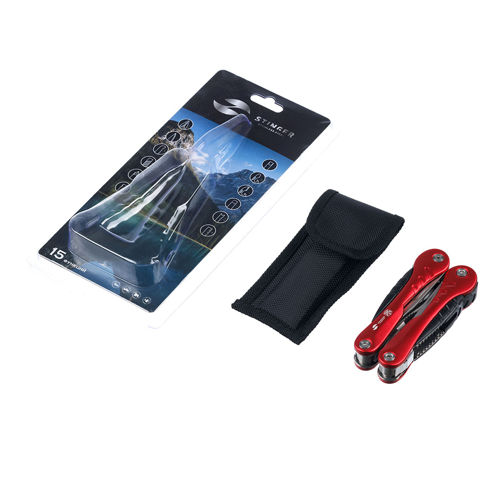 Мультитул в блистере STINGER MT-801AB-FB