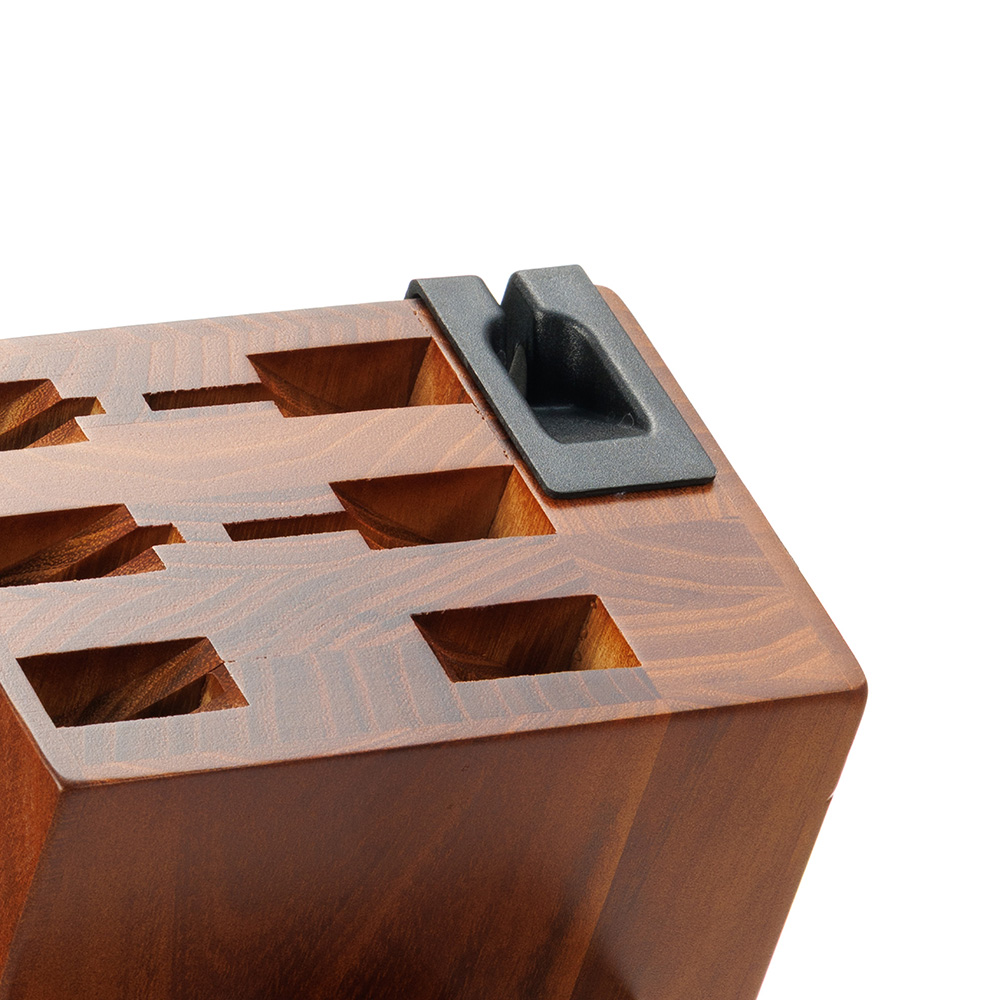 Набор кухонных ножей Truffle в подставке, 6 ножей, ножницы OKROSHKA OK120PW-SET