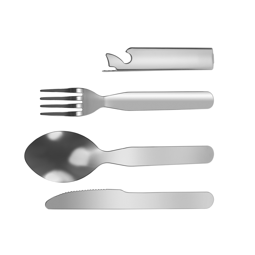 Набор столовых приборов для кемпинга STINGER SET-K704F-SS