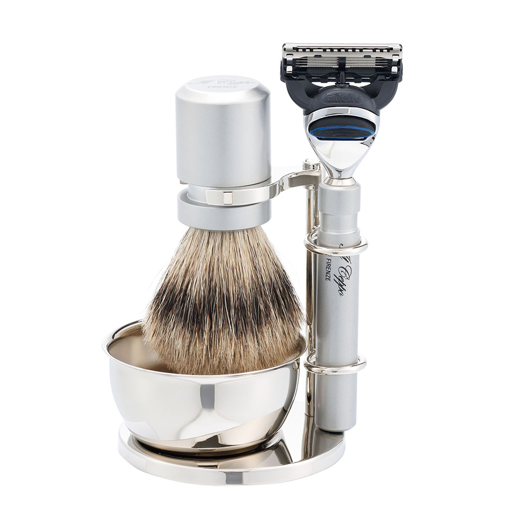 Бритвенный набор: станок, помазок, чаша, подставка IL CEPPO SET-S12070FT