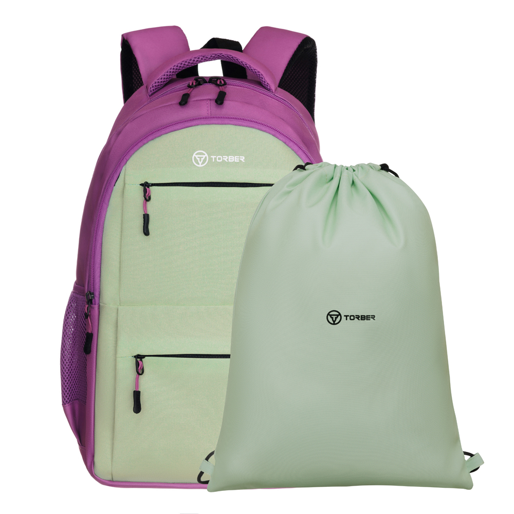 Школьный рюкзак CLASS X + Мешок для сменной обуви в подарок! TORBER T2602-23-Gr-P