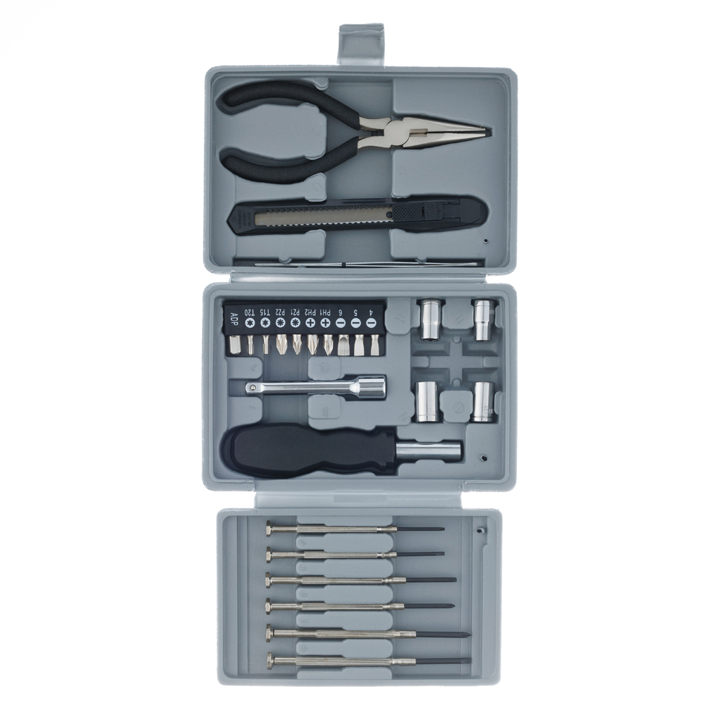 Набор инструментов (25 шт) в пластиковом кейсе STINGER W0402