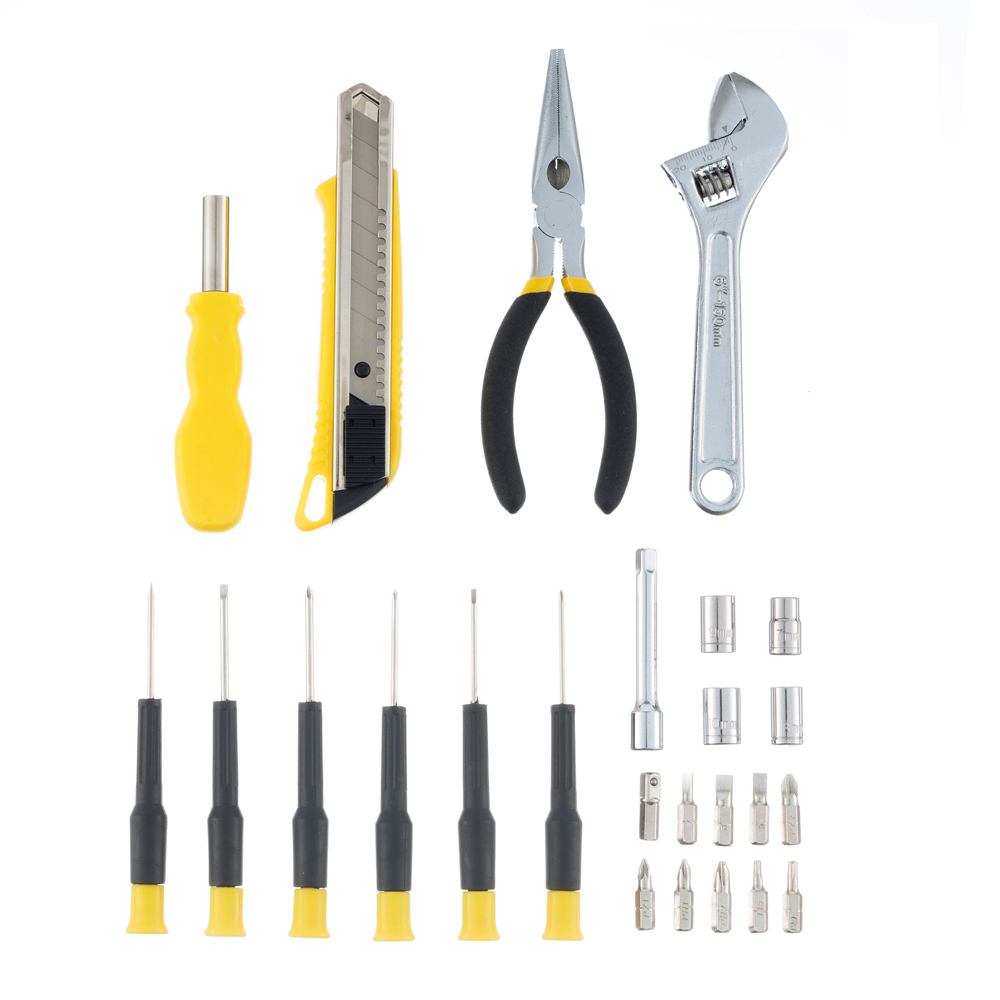 Набор инструментов (25 шт) в пластиковом кейсе STINGER W0405