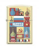Зажигалка открытка из России ZIPPO 216 RUSSIAN POSTCARD