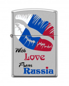 Зажигалка ZIPPO 205 WITH LOVE FROM RUSSIA