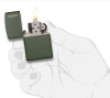 Зажигалка Green Matte ZIPPO 221ZL