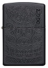 Зажигалка Black Matte Tone on Tone Design ZIPPO 29989