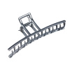 Заколка-краб, цвет серебряный DEWAL BEAUTY 3003BD