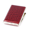 Портсигар красный  с рисунком S.QUIRE 340023-67