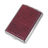 Портсигар красный  с рисунком S.QUIRE 340023-67