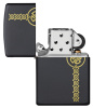 Зажигалка ZIPPO Celtic Design с покрытием Black Matte, латунь/сталь, чёрная, матовая, 38x13x57 мм