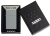 Зажигалка ZIPPO Slim® с покрытием Flat Grey, латунь/сталь, серая, матовая, 29x10x60 мм