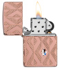 Зажигалка ZIPPO Armor™ с покрытием Rose Gold, латунь/сталь, розовое золото, 38x13x57 мм