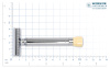 Cтанок Т- образный для бритья с регулировкой угла наклона лезвия MERKUR 510001