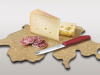 Набор Swiss Map: нож для овощей и сыра Swiss Classic 11 см + разделочная доска Epicurean VICTORINOX 6.7191.CH