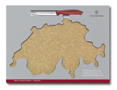 Набор Swiss Map: нож для овощей и сыра Swiss Classic 11 см + разделочная доска Epicurean VICTORINOX 6.7191.CH