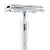 Станок Т- образный для бритья хромированный, с удлиненной ручкой, лезвие в комплекте (1 шт) MERKUR 9023001 