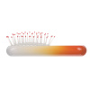 Массажная щетка мини "Caramel" DEWAL BEAUTY DBCL425orange-white