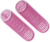 Бигуди-липучки розовые d 24 мм x 63 мм (10 шт) DEWAL BEAUTY DBL24