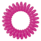 Резинки для волос "Пружинка", цвет розовый (3 шт.) DEWAL BEAUTY DBR08