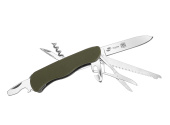 Нож перочинный STINGER FK-K9007G10-GREEN