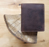 Бумажник KLONDIKE «Eric», натуральная кожа в темно-коричневом цвете, 10 х 12 см KLONDIKE 1896 KD1010-03