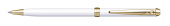 Ручка шариковая Pierre Cardin SLIM. Цвет - белый. Упаковка Е