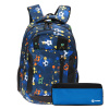 Школьный рюкзак CLASS X + Пенал в подарок! TORBER T5220-BLK-BLU-P